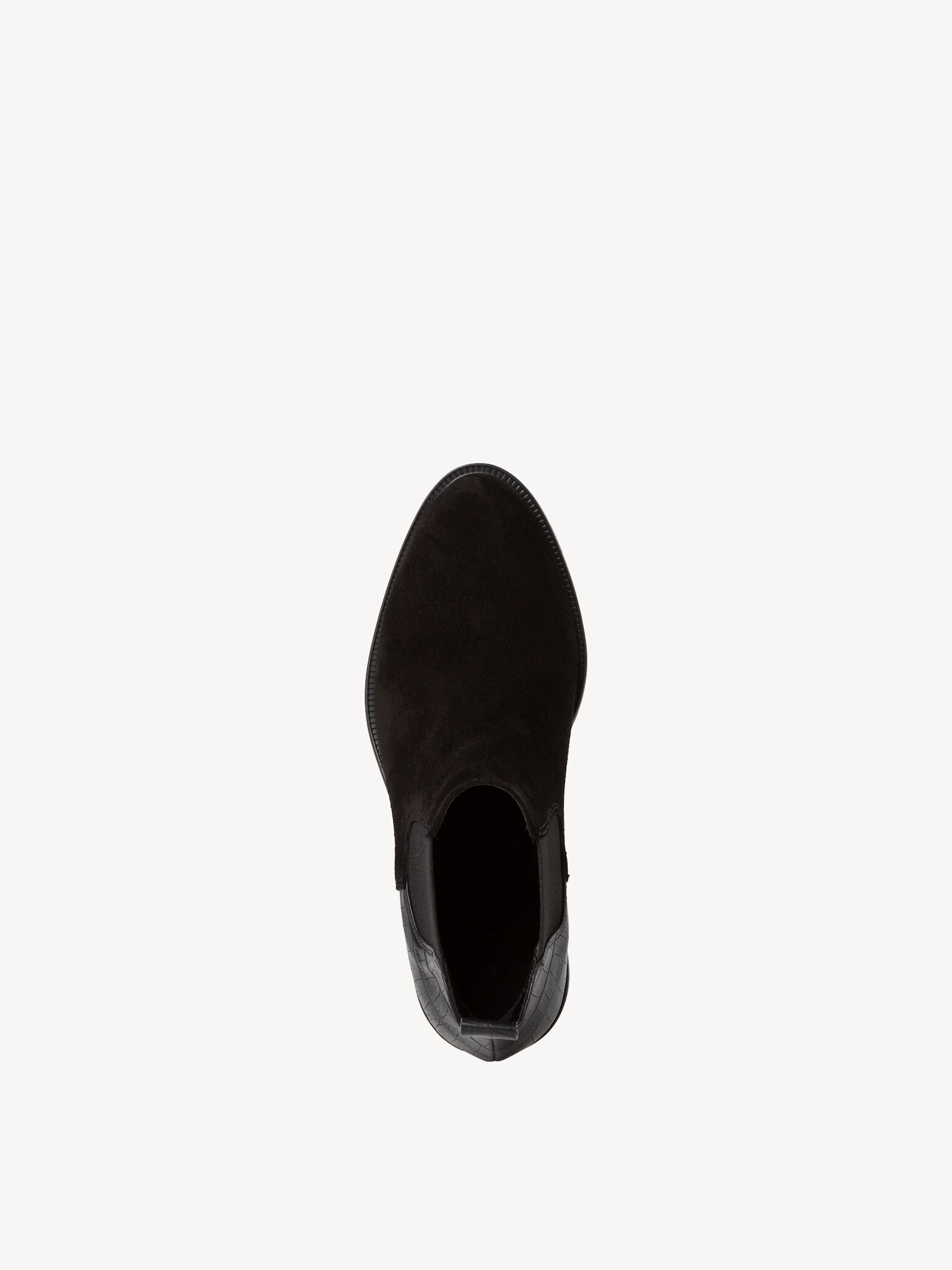Bottine Chelsea en cuir - noir