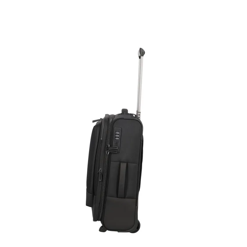 Travelite CROSSLITE Bordtrolley S mit 2 Rollen (54 cm) - Schwarz