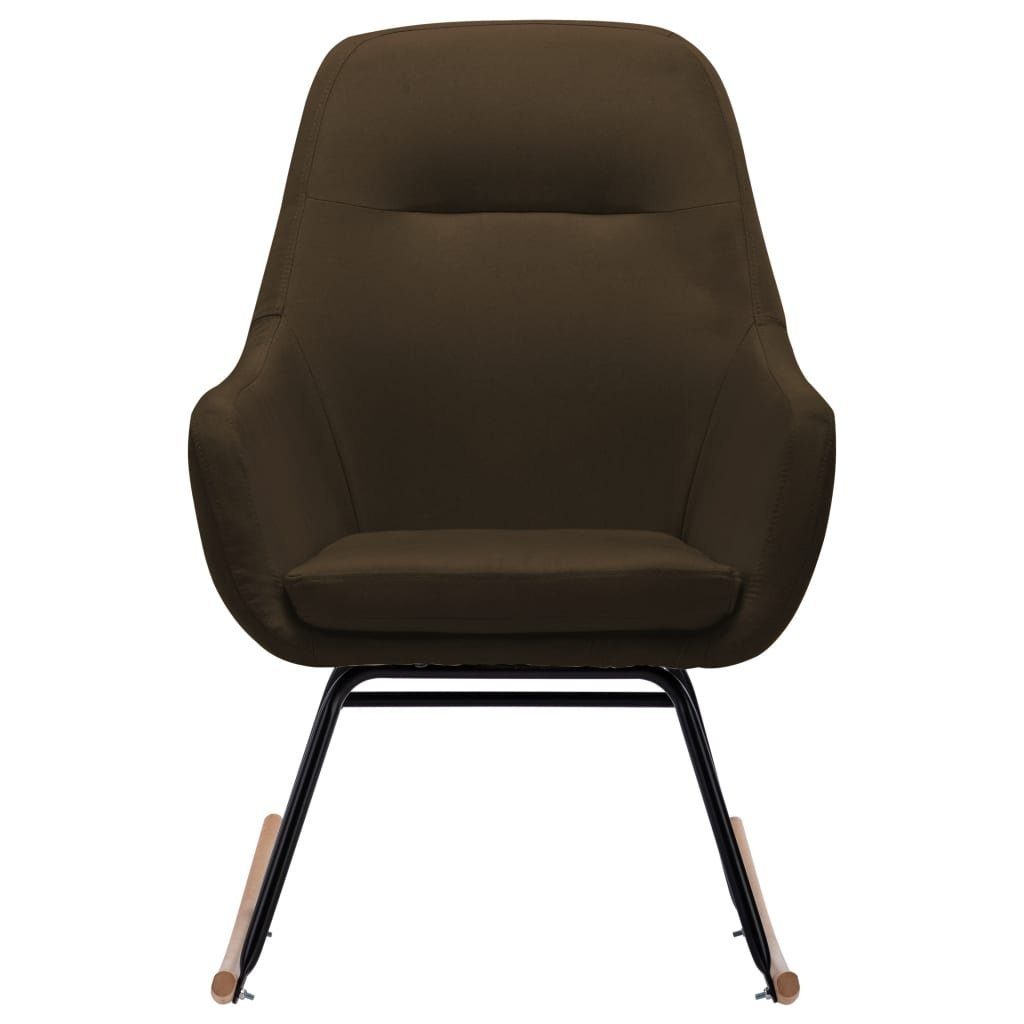 möbelando Schaukelstuhl Balzhausen (BxHxT: 61x89x80,5 cm), aus Stoff in Braun