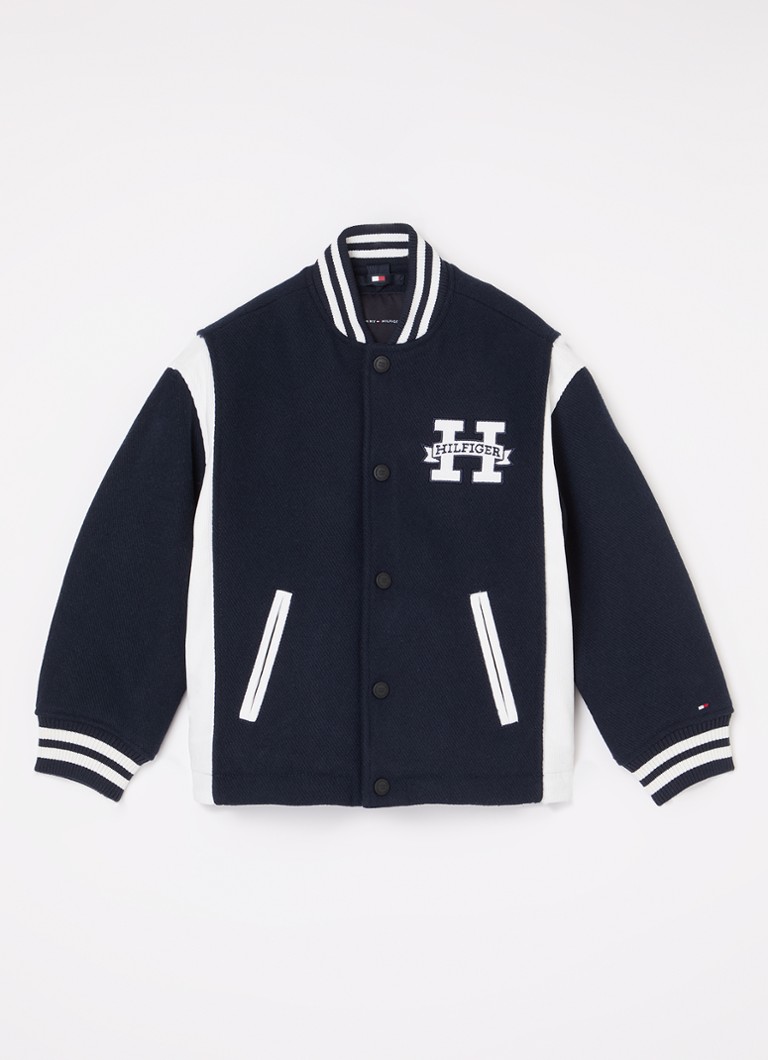 Bomber jakna iz mešanice volne Tommy Hilfiger z logotipom