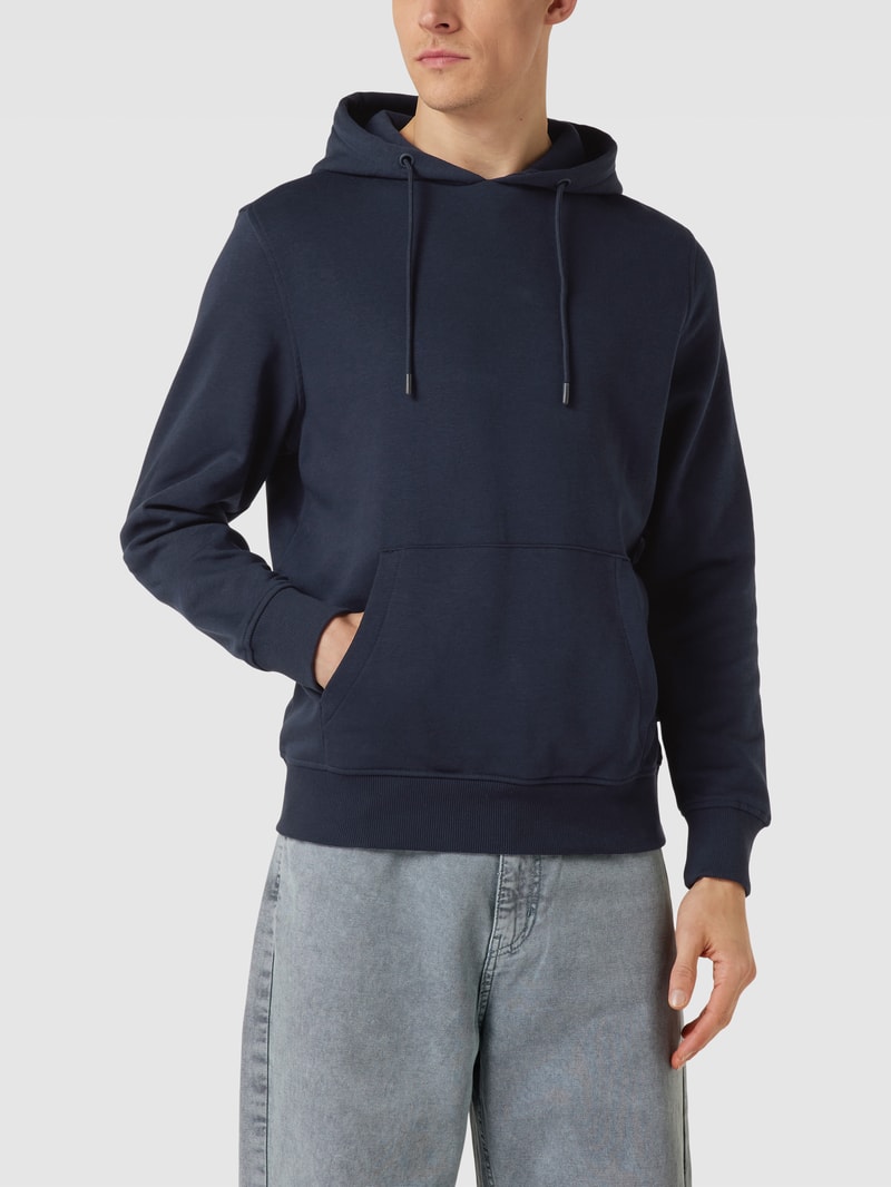 Hoodie mit Känguru-Tasche in dunkelblau