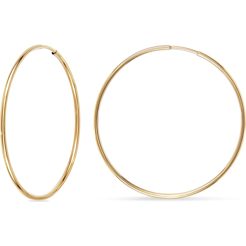 FAVS Créoles 375 Or jaune Boucles d'oreilles