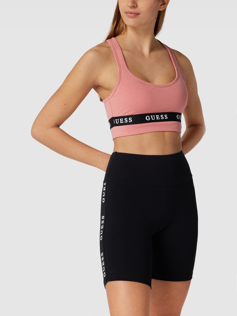 Bustier mit Label-Detail Modell 'ALINE' in mauve