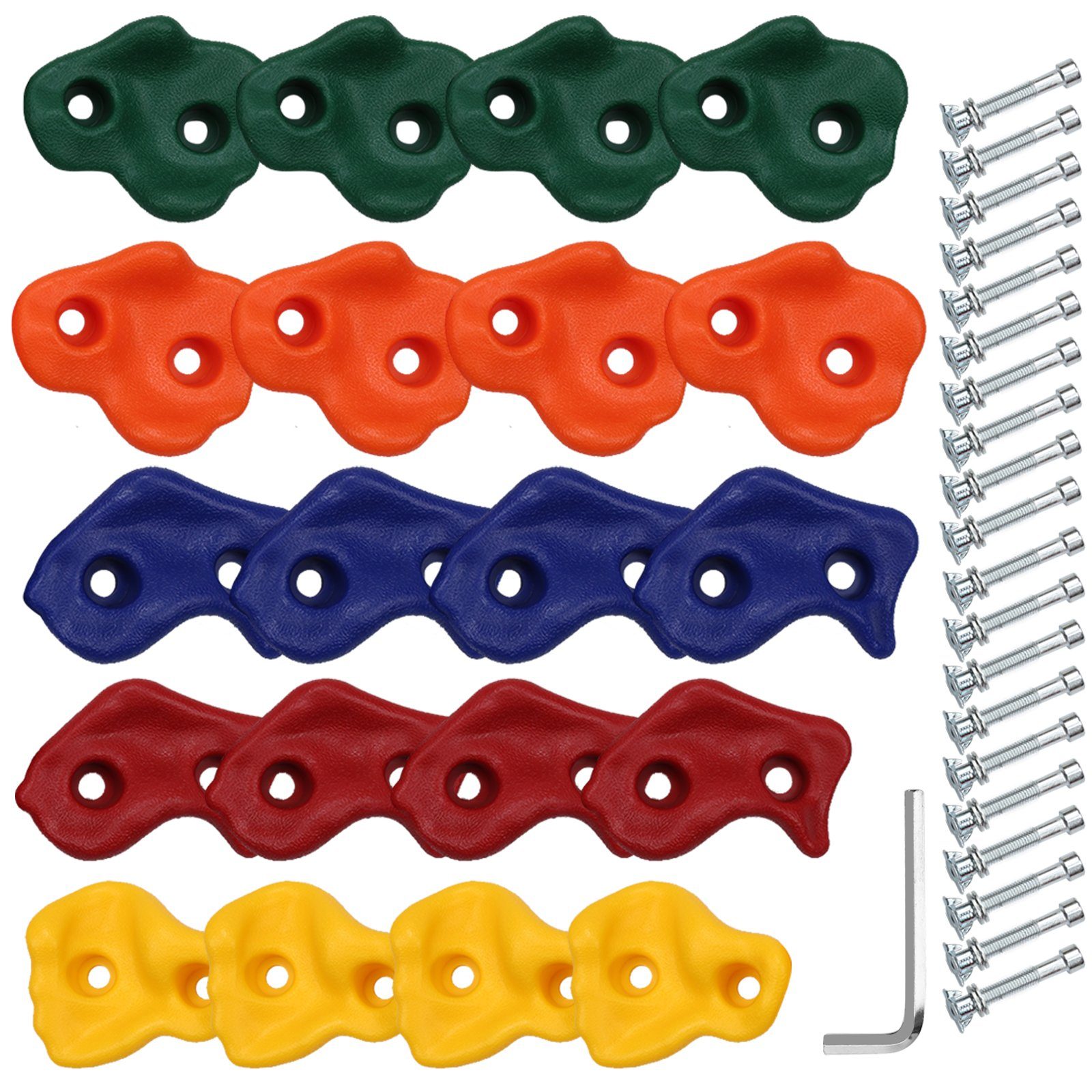 Gimisgu Klettergriff Klettergriffe für Spielturm Kletterwand Klettersteine Boulderwand (10-St)