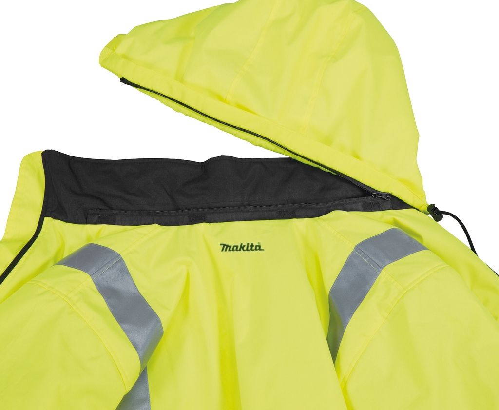 Makita DCJ206Z2XL Varmebeskyttende sikkerhedsvest 2XL 14,4-18 V ekskl. batteri og oplader