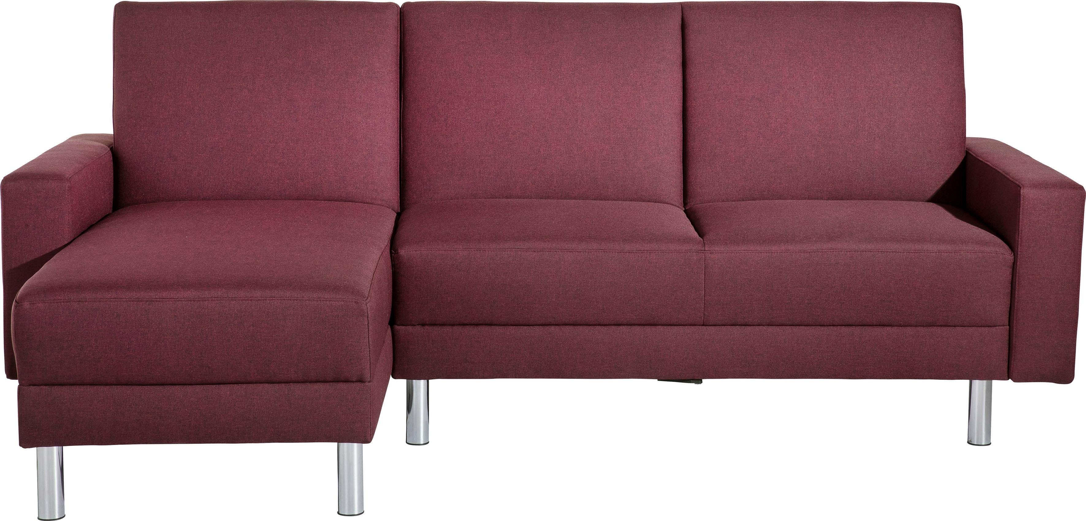 Max Winzer® Schlafsofa Just Fresh, mit Rückenverstellung, inklusive Stauraumhocker