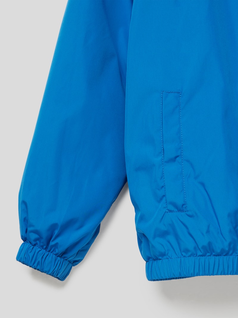 Jacke mit Motiv-Print in blau