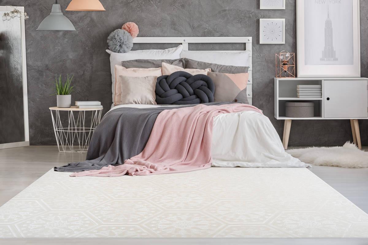 Arte Espina Hochflorteppich Monroe 200 Weiß