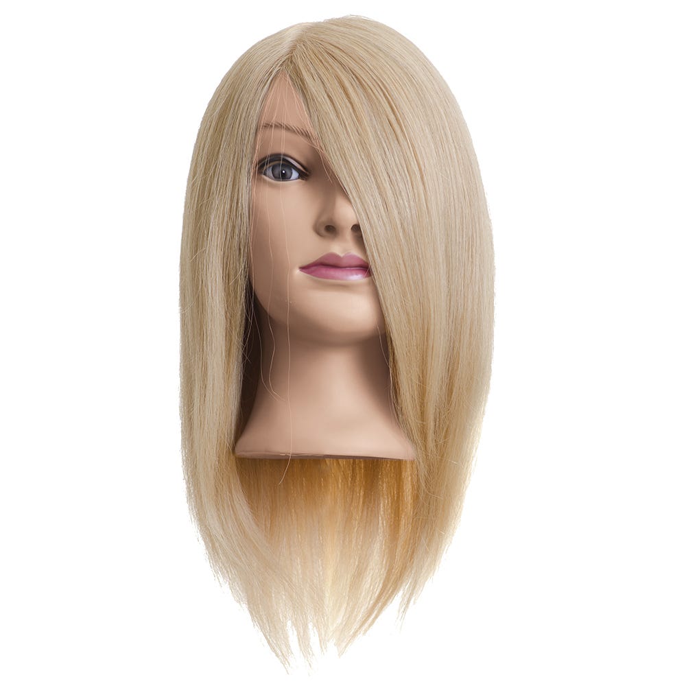 Efalock Übungskopf Emma Humanhaar goldblond 40cm