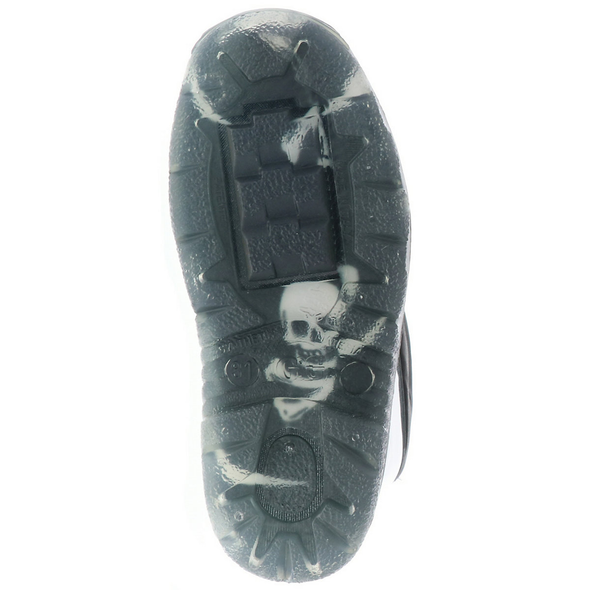 Kinder Mädchen Jungen wasserdichte Gummistiefel Regenschuhe Stiefelette Pirat Totenkopf schwarz/weiß