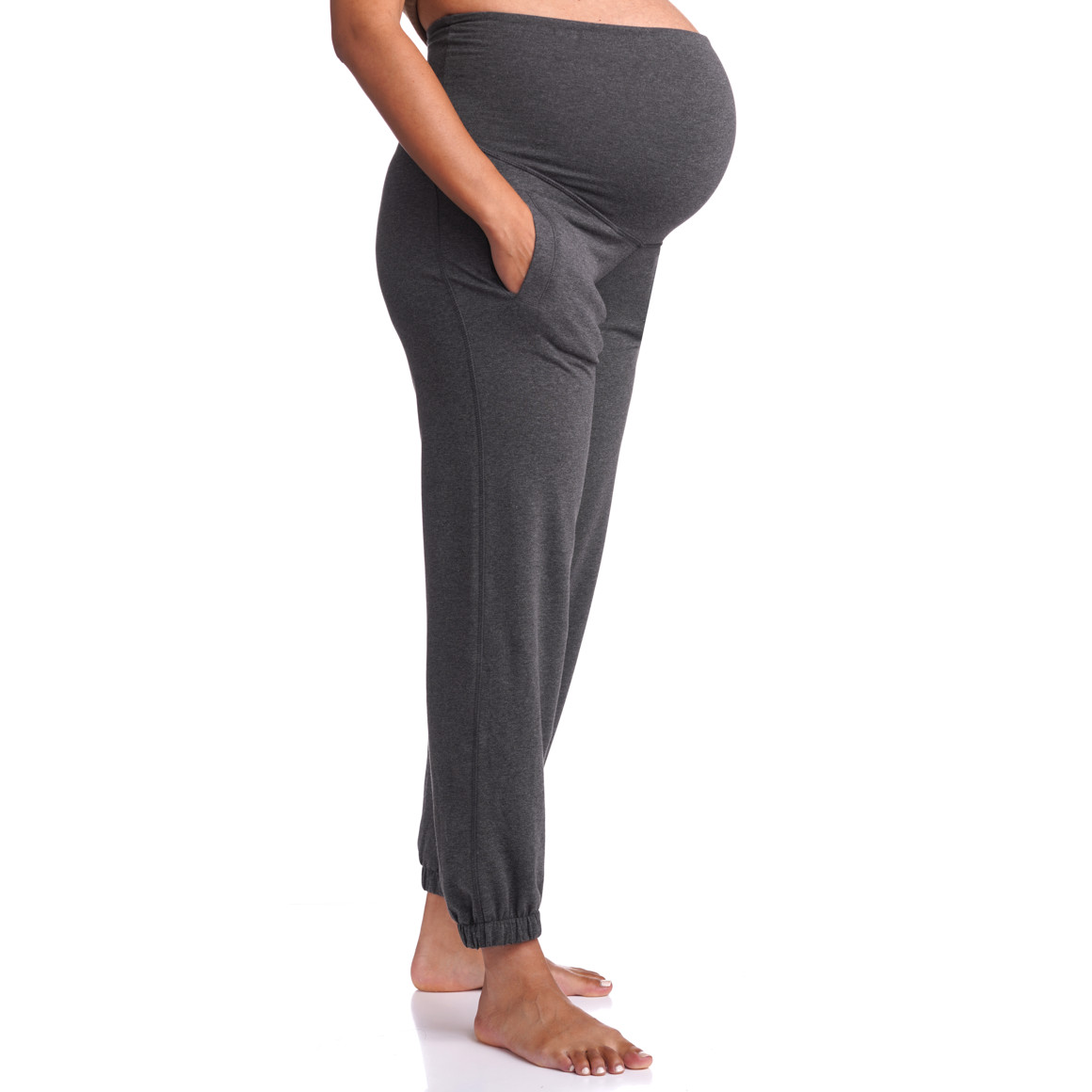 Damen Umstands-Jogginghose mit breitem Bund