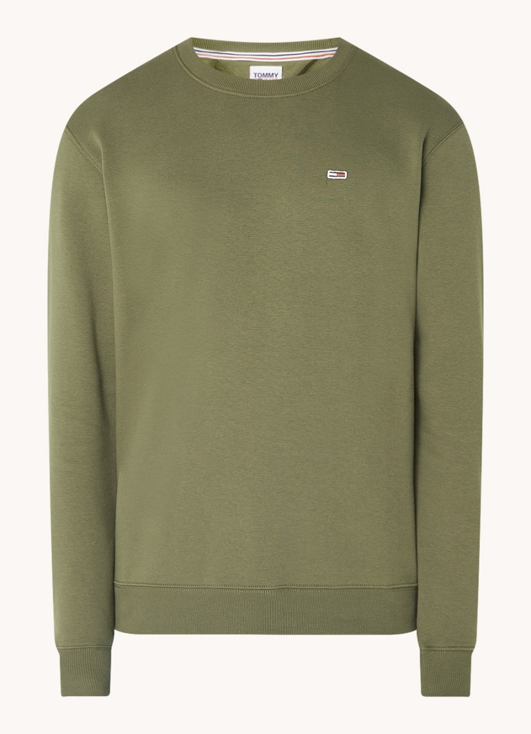Tommy Hilfiger crew neck sweater with logo embroidery