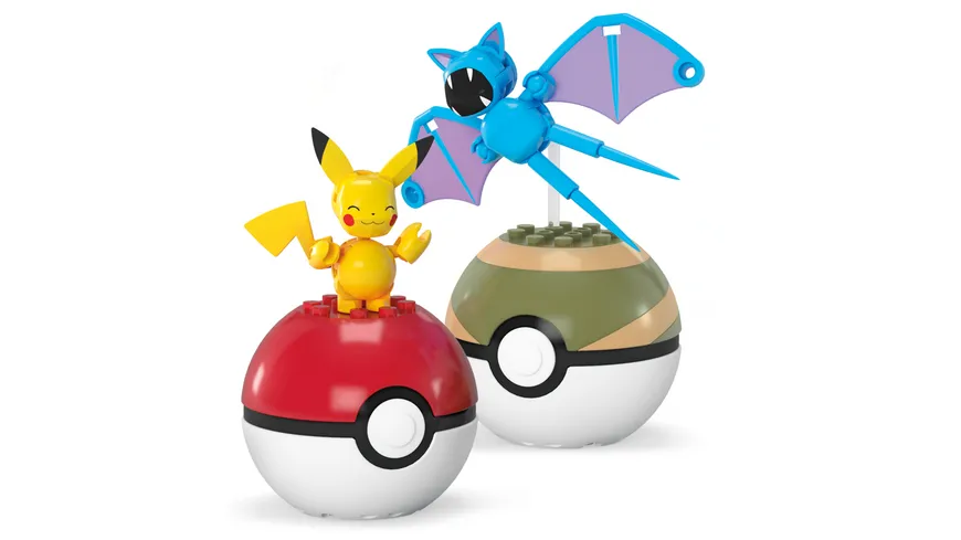 MEGA Pokémon POKÉ BALL COLL. (COLL. OF 3) - PIKACHU AND ZUBAT (OS)