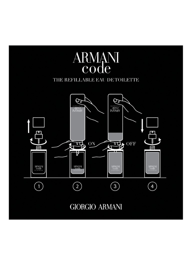Giorgio Armani Code tualetes ūdens uzpilde