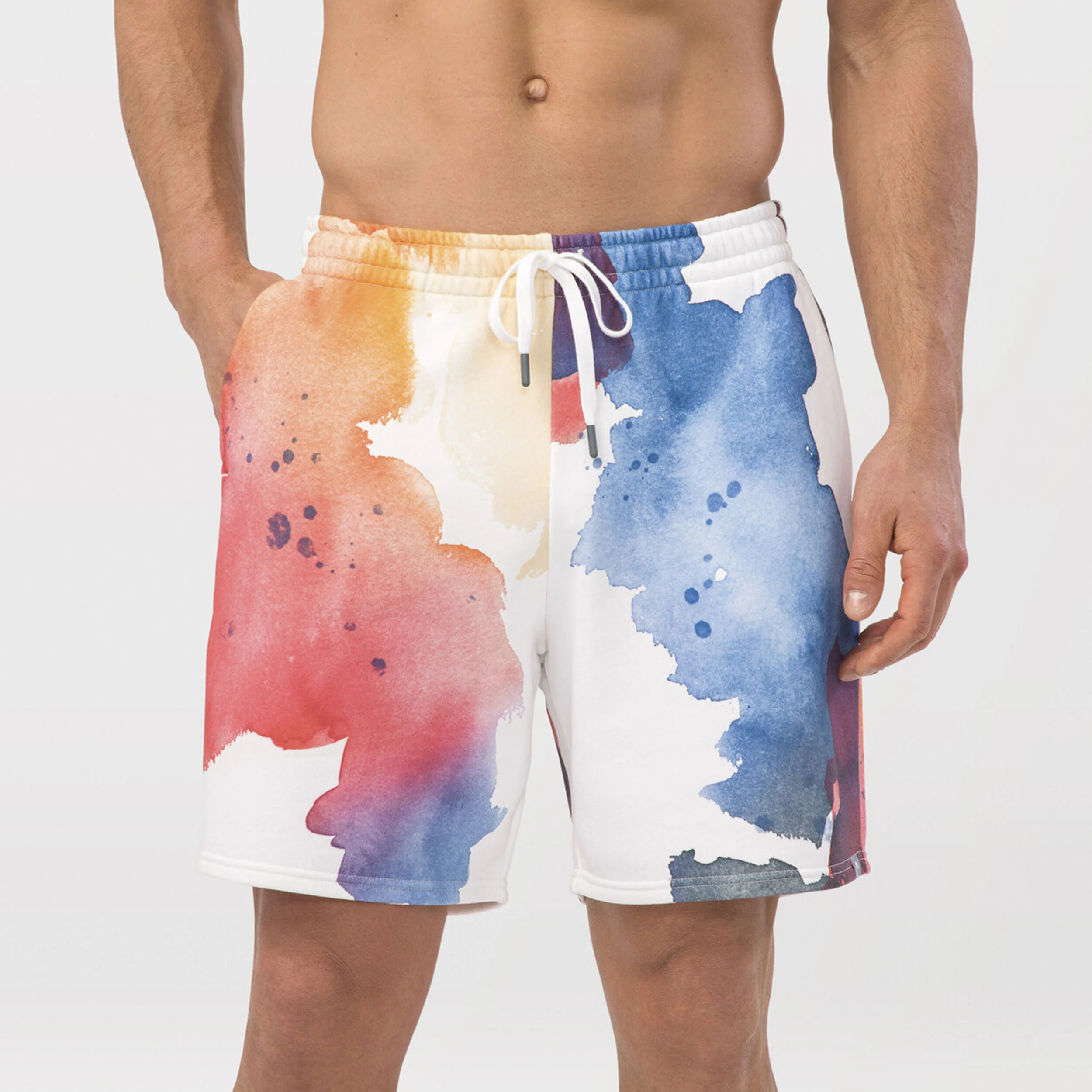 Motion Watercolor Shorts Herren - Mehrfarbig
