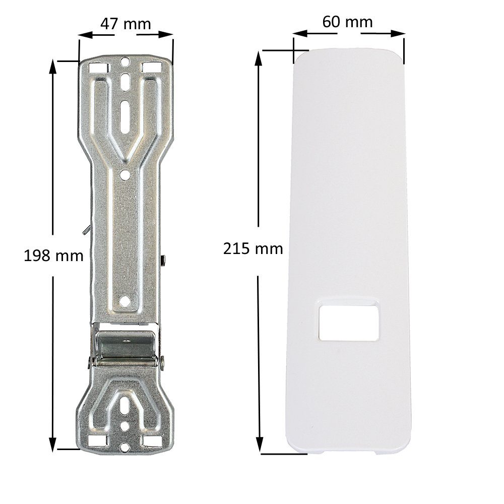 Inovatec GmbH Fenster 2 Stück Rollladen Design Gurtwickler mit Clip-Blende für 20-23 mm Gurt