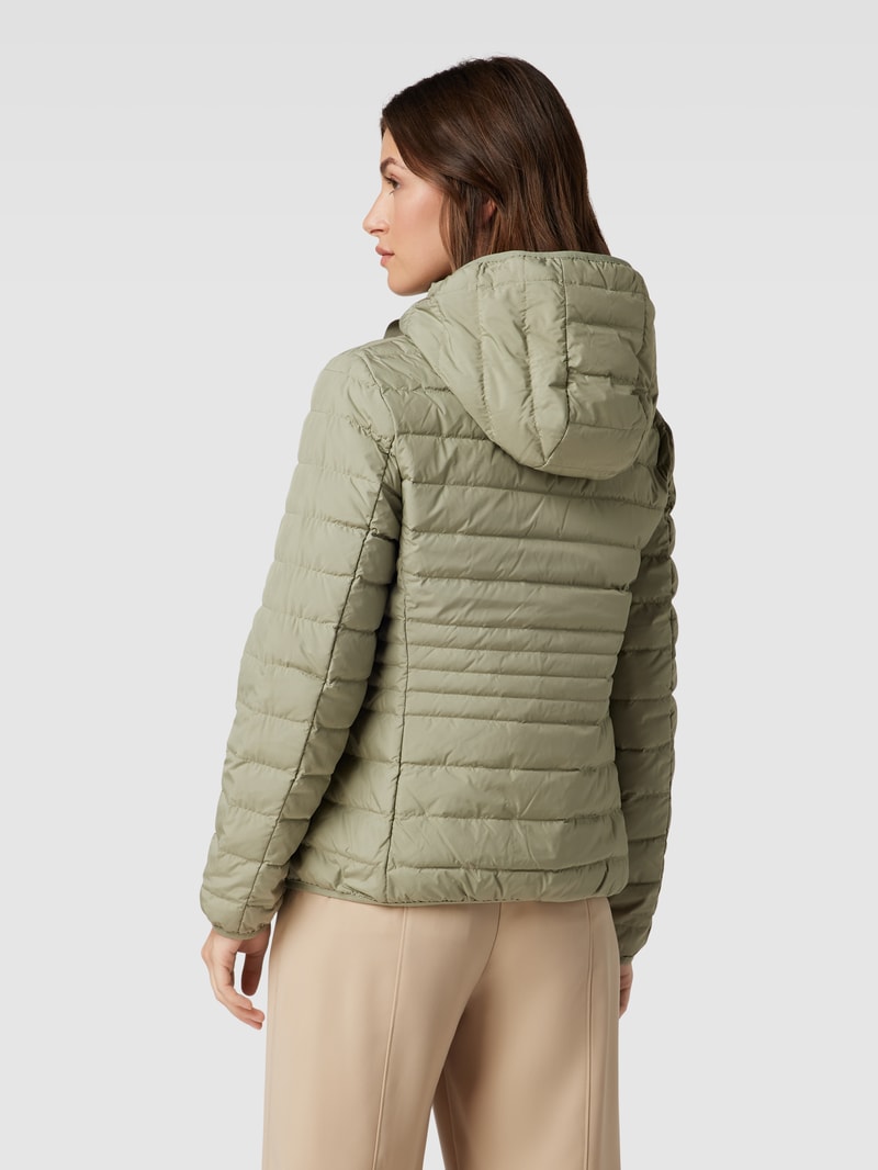 Daunenjacke mit Kapuze in lindgrün