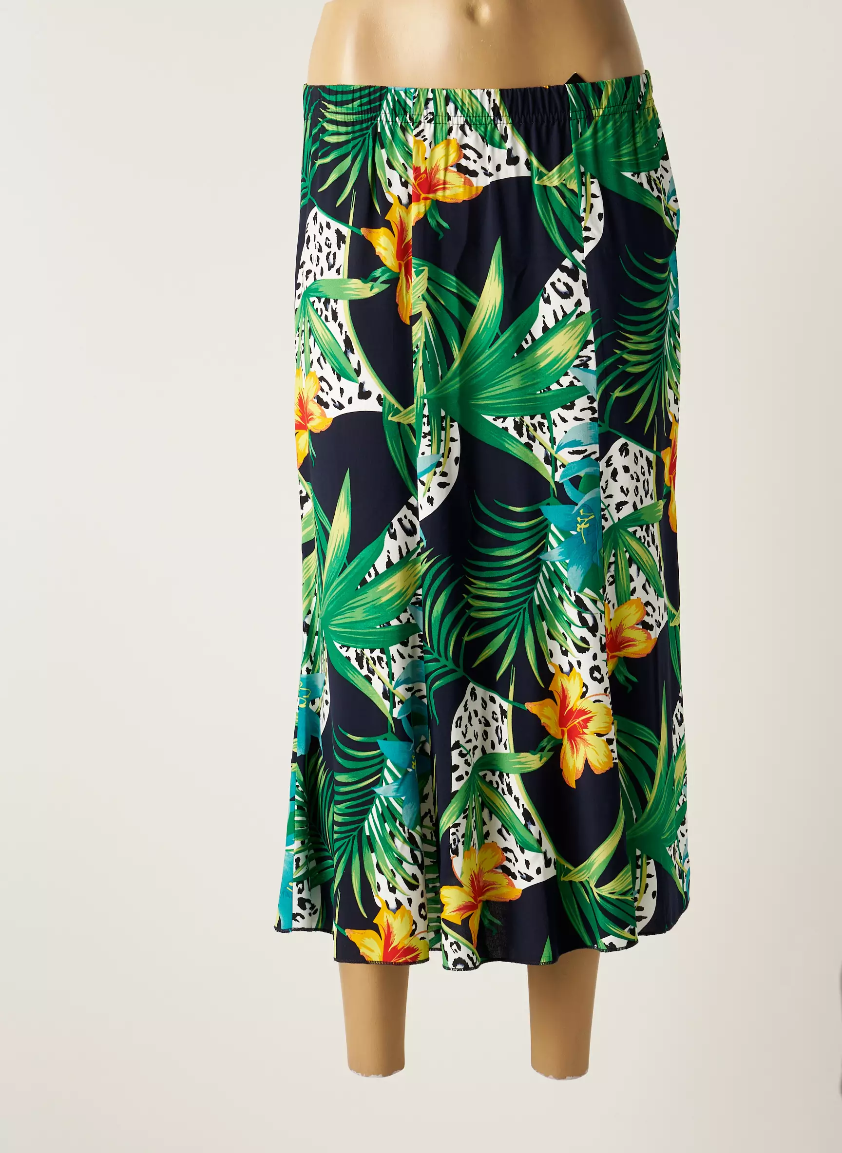 Quatre Vingt Jours Jupes Mi Longues Femme couleur vert