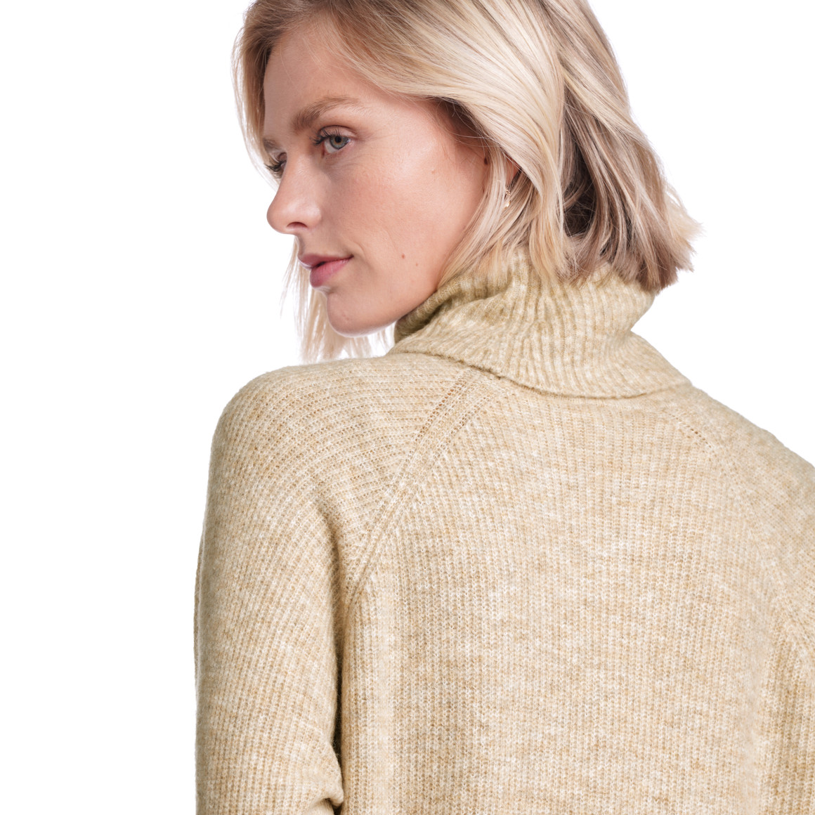 Damen Strickkleid mit Rollkragen
