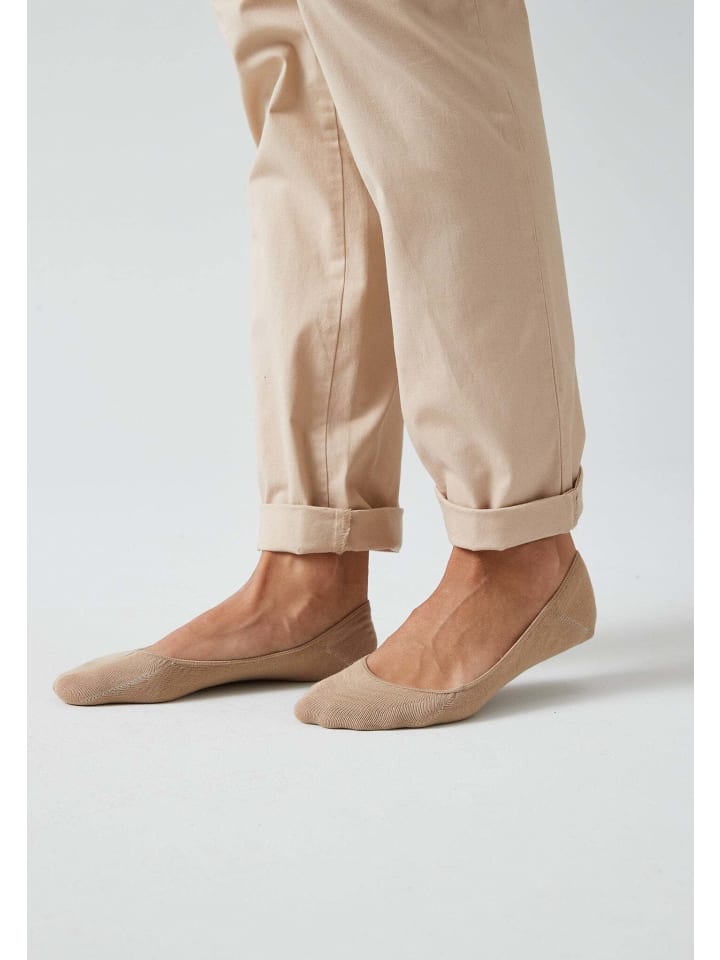 SNOCKS Ballerina Socken aus Bio-Baumwolle 6 Paar in Beige günstig kaufen