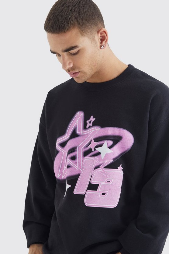 Oversize Sweatshirt mit Limited Edition Print