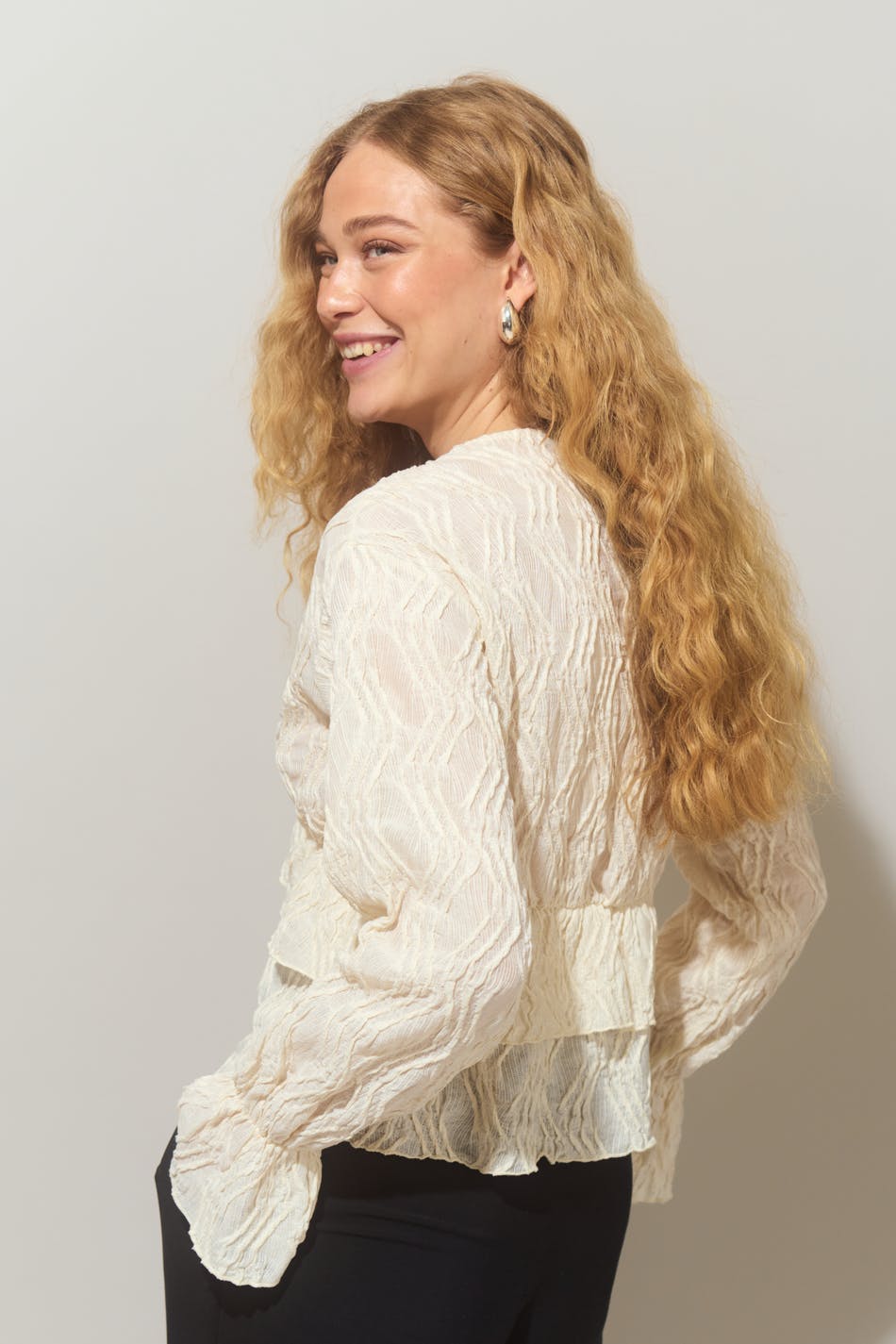 Boho frill top