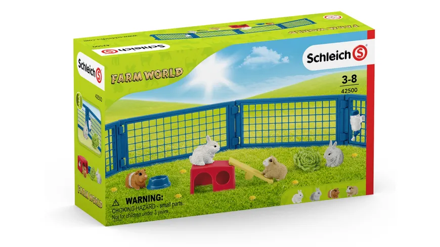 Schleich 42500 - Farm World - Zuhause für Kaninchen und Meerschweinchen