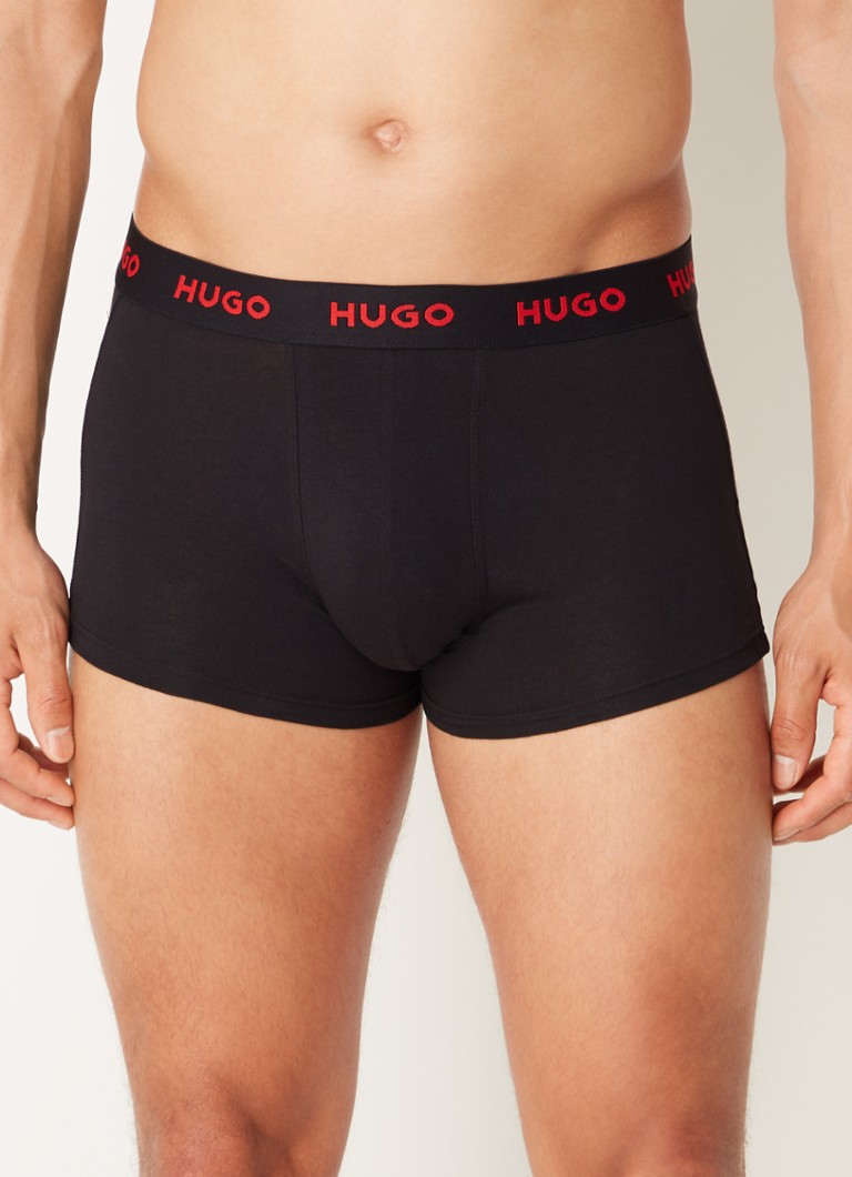 Lot de 3 boxers HUGO BOSS avec ceinture logotée