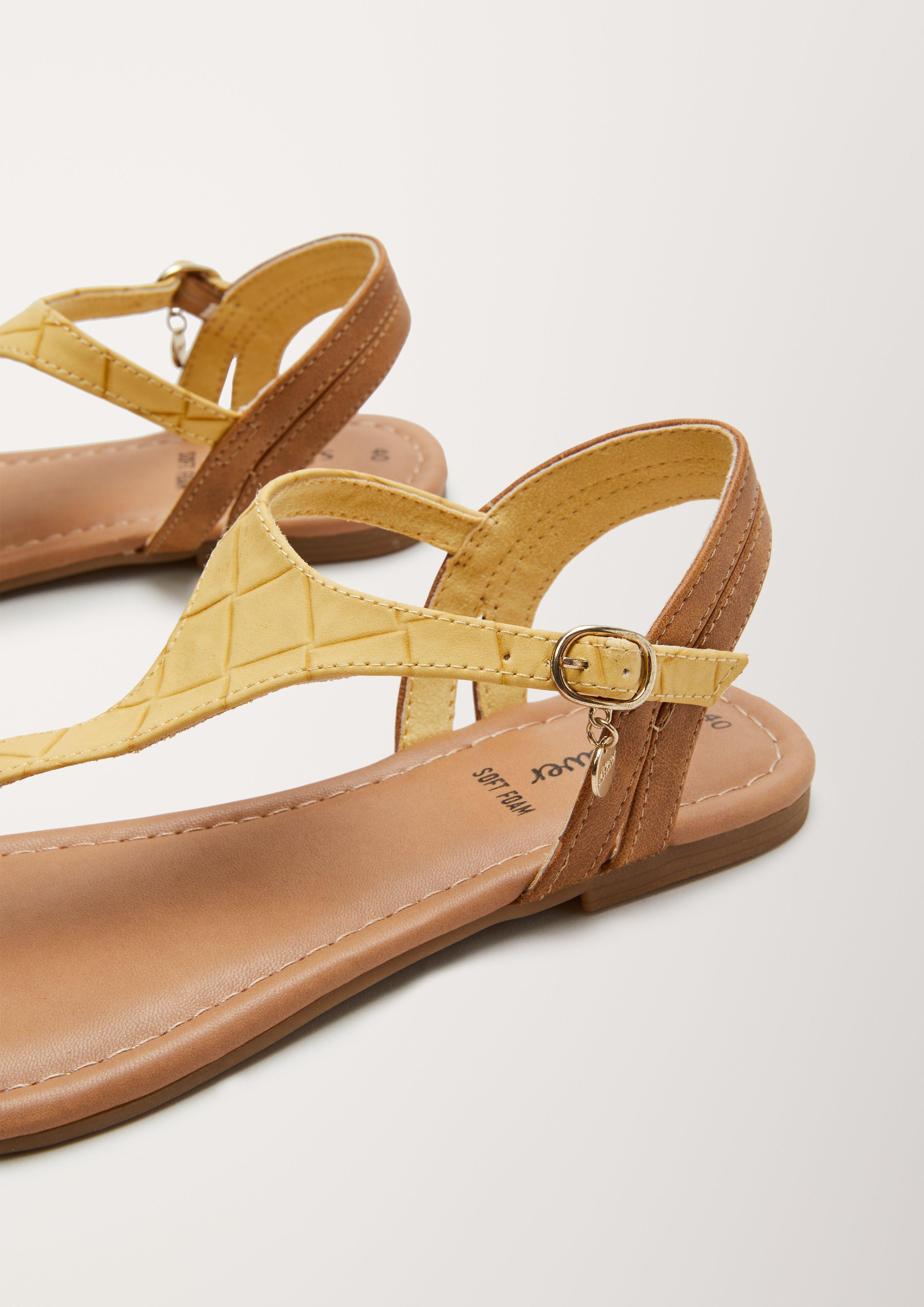 Sandalen in Leder-Optik  6005371-600