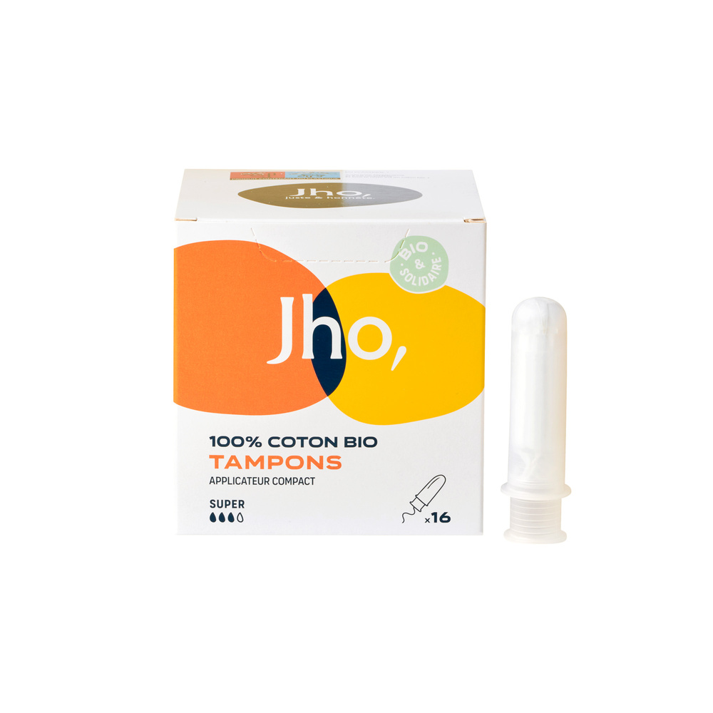 Jho Tampons avec applicateur compact - super Hygiène intime féminine