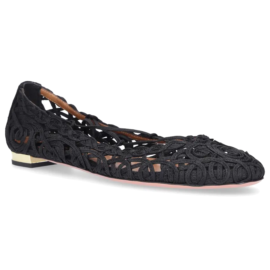 Aquazzura - Sling-Ballerinas KYA schwarz - schwarz