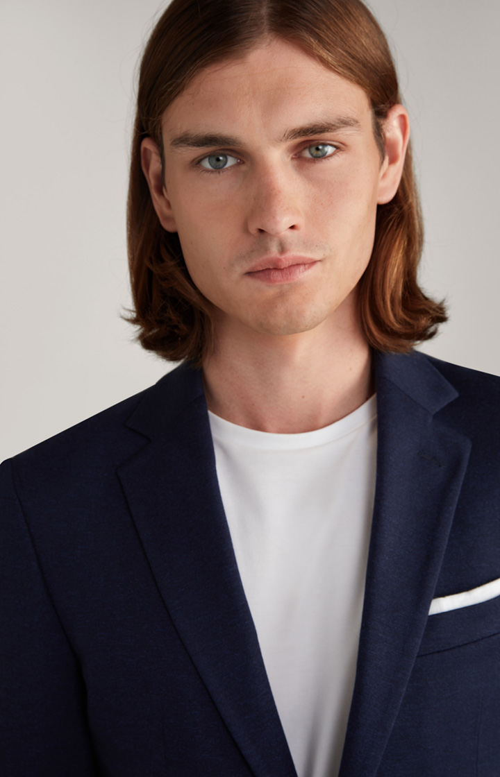 Jersey-Baukasten-Sakko Dash in Navy meliert