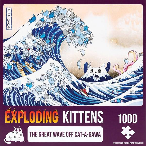 Exploding Kittens Puzzle: The Great Wave off Cat-a-gawa (Erw.)