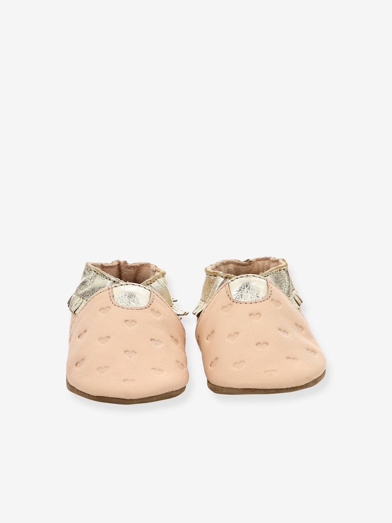 Chaussons cuir souple bébé Appaloosa Style 927830-10 ROBEEZ© rose