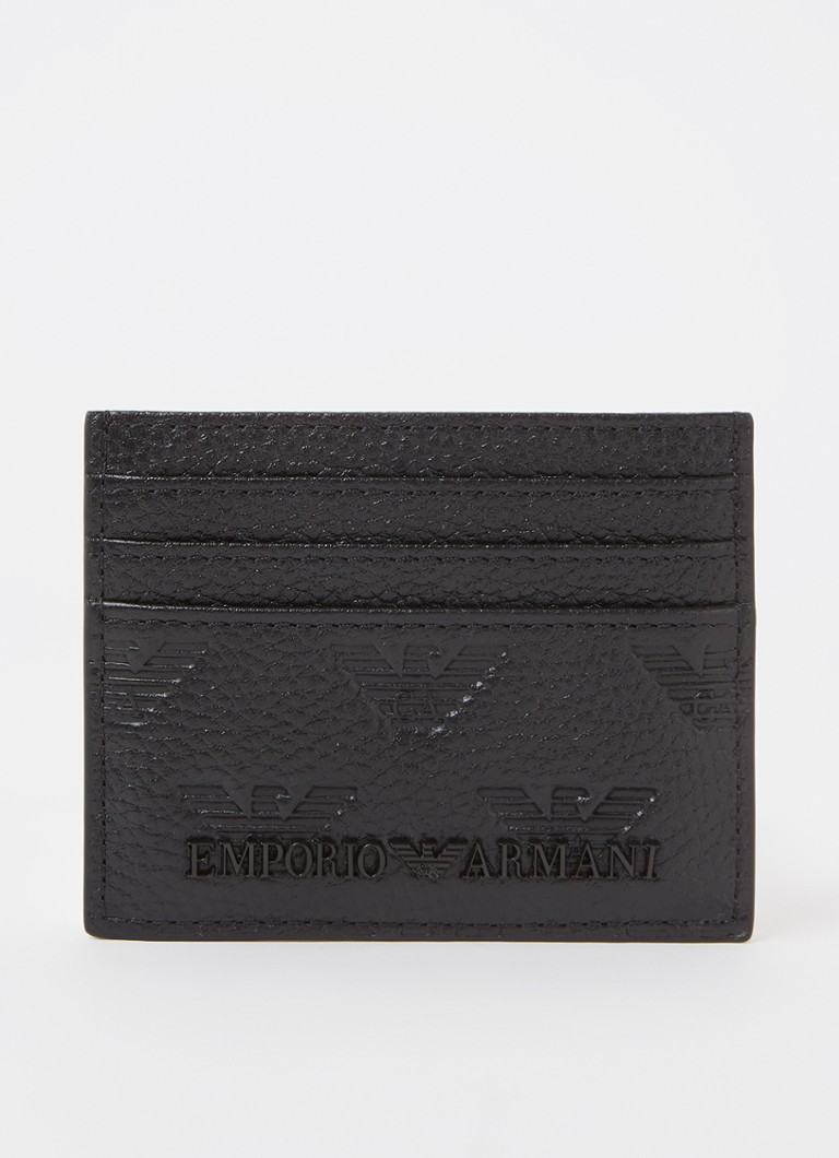 Portofel din piele cu logo Emporio Armani