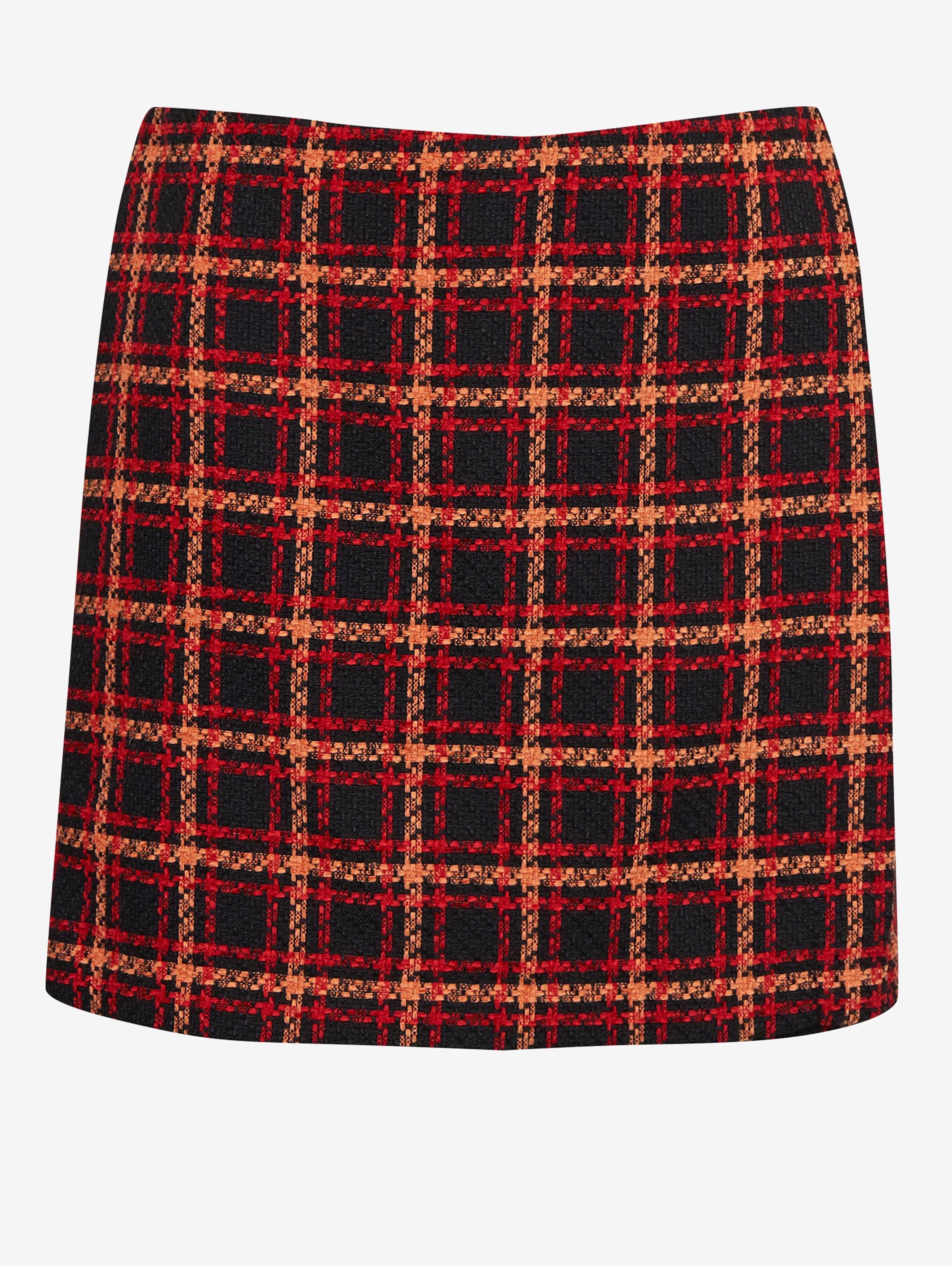 Rot-schwarzer Damen-Karorock ORSAY