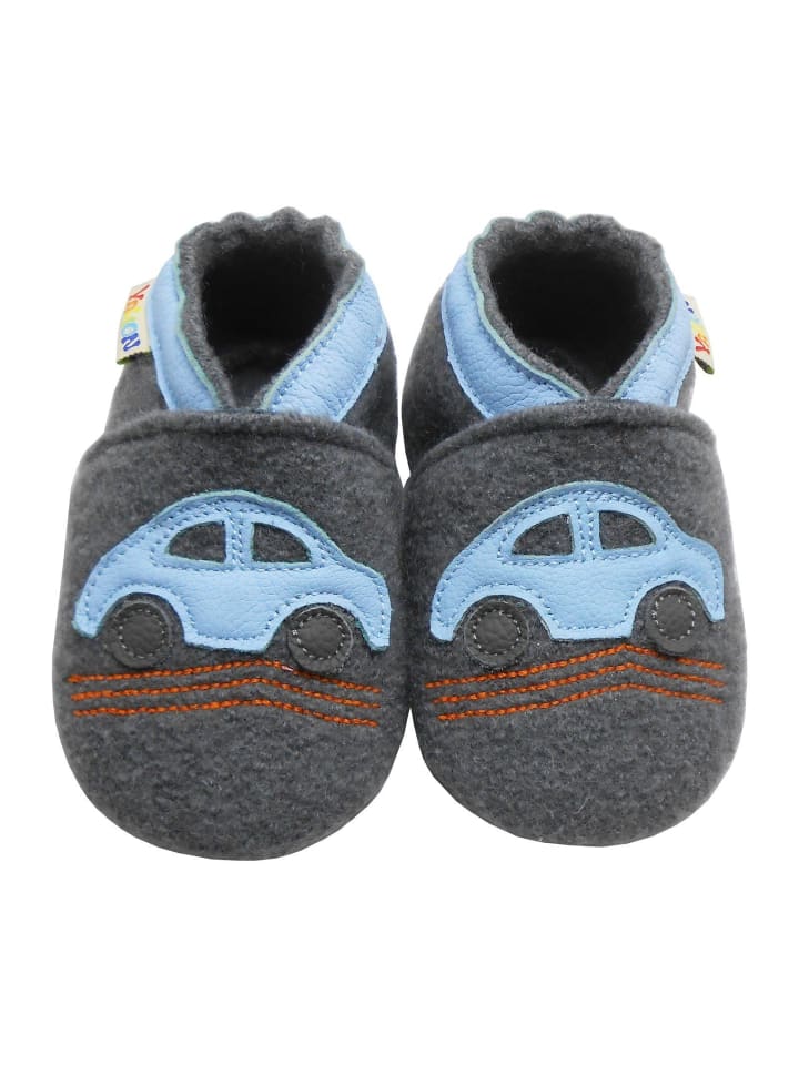 Yalion Leder-Krabbelschuhe 