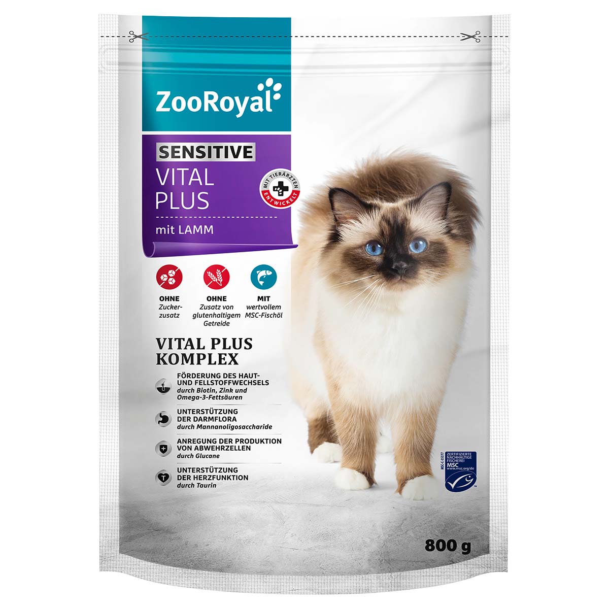 ZooRoyal Vital Plus Sensitive mit Lamm 800g kaufen
