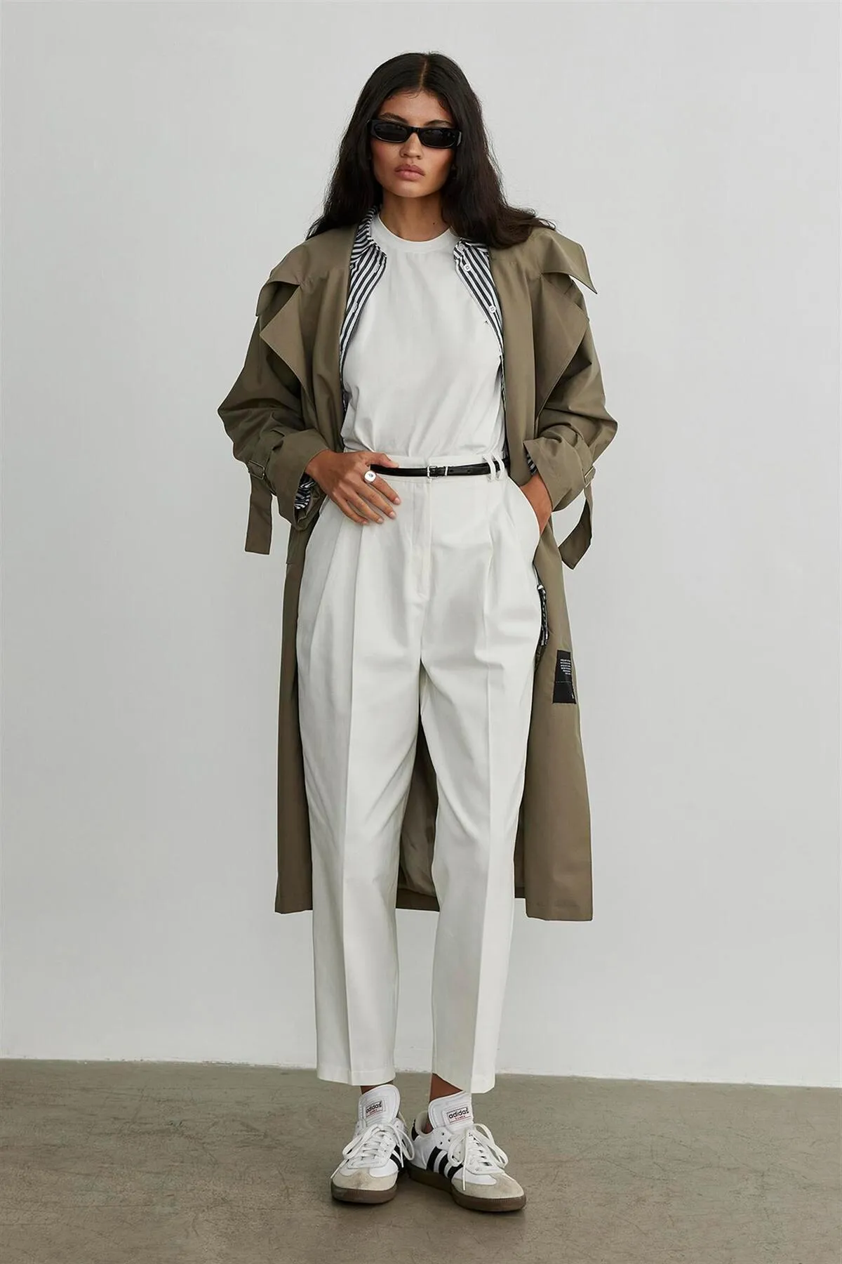 Suud Collection  Trenchcoat - Khaki - Basic