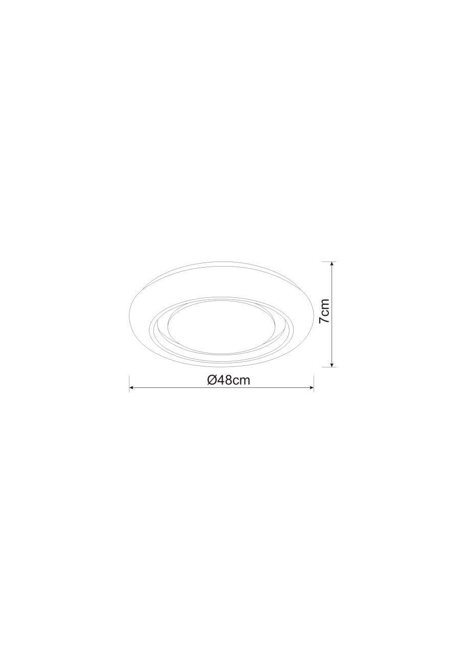 Globo Lighting - RADA - Deckenleuchte Metall weiß, LED