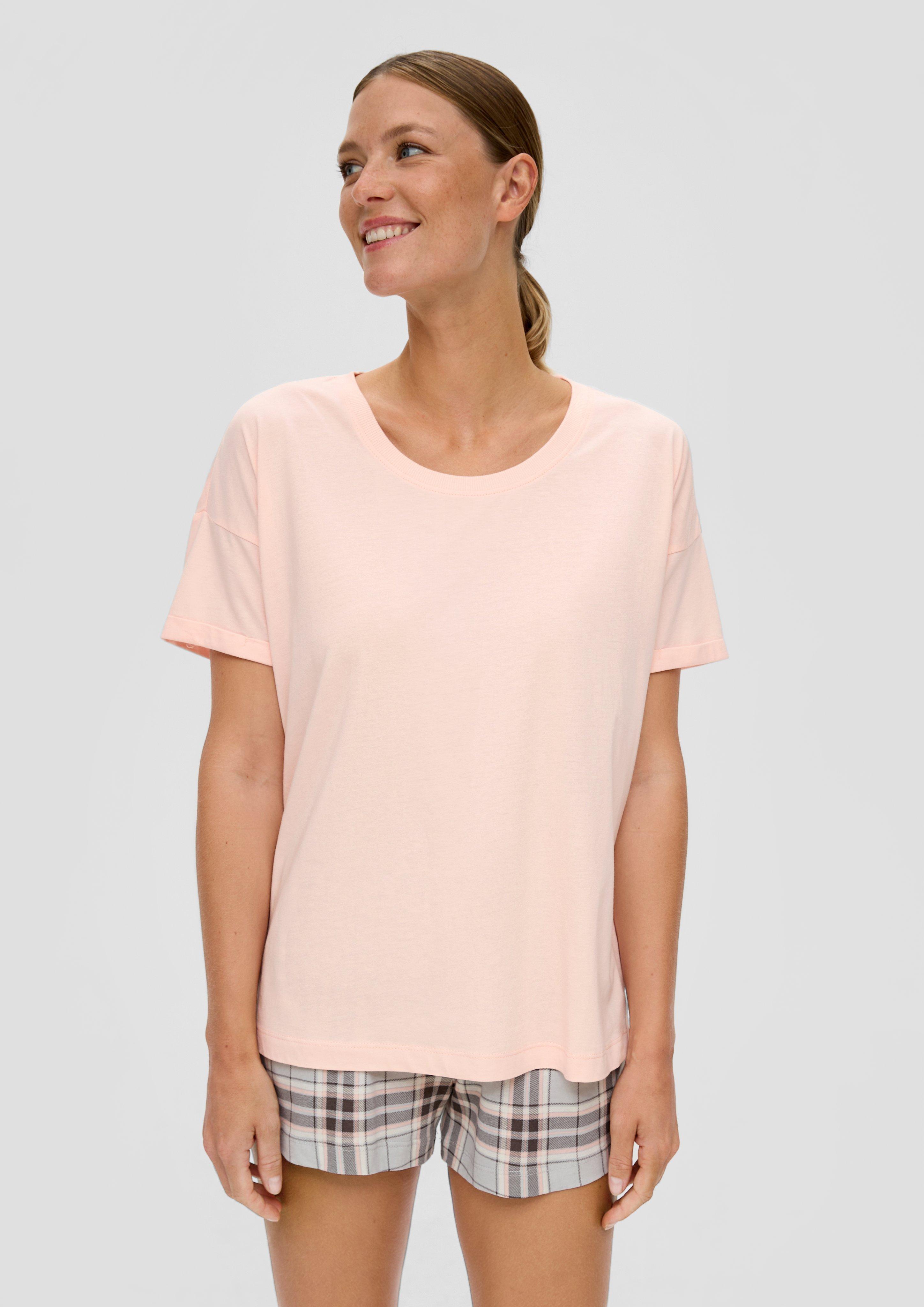 Pyjamashirt aus Viskose-Baumwollmix  6008976-4000
