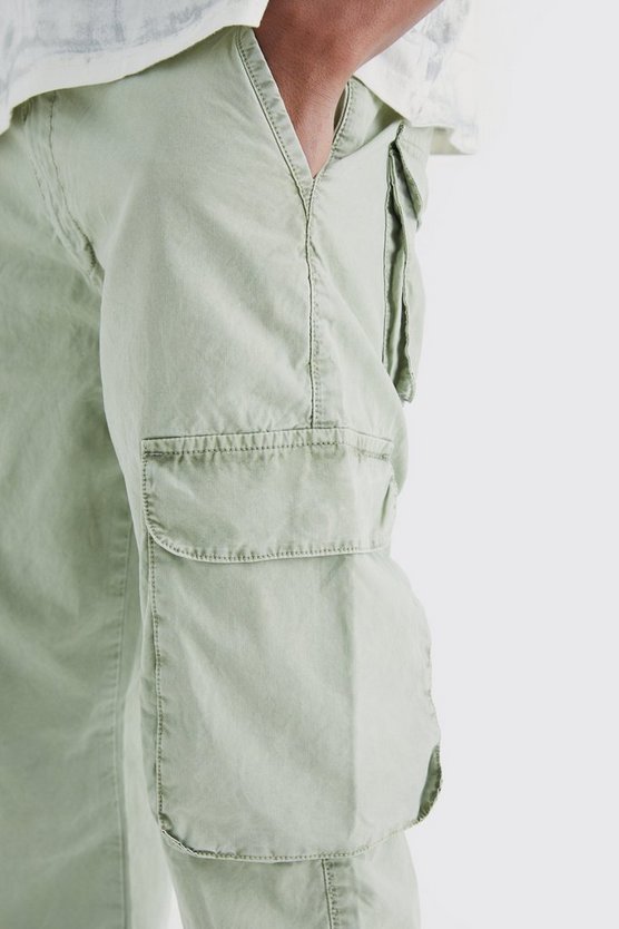 Slim-Fit Cargo-Hose mit Acid-Waschung