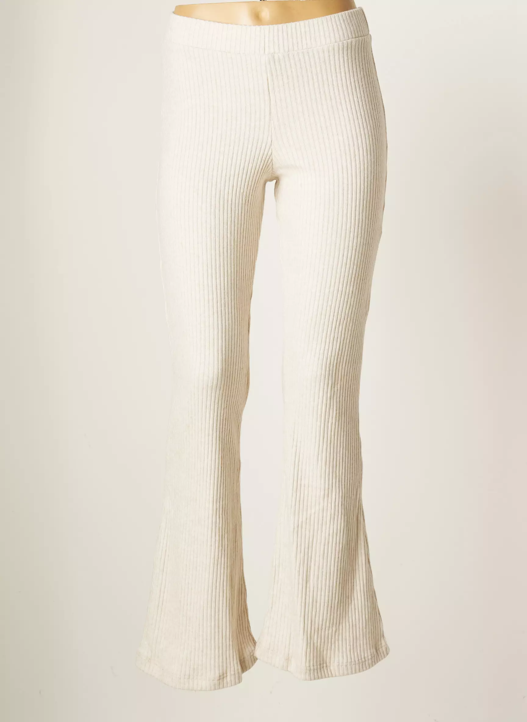 Banana Moon Pantalons Flare Femme couleur beige