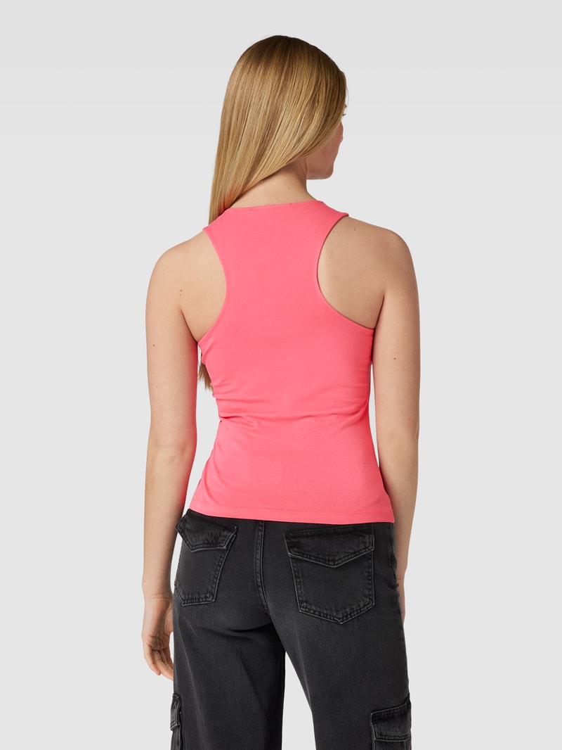 Tanktop mit Racerback Modell 'MICRO MONOLOGO' in pink