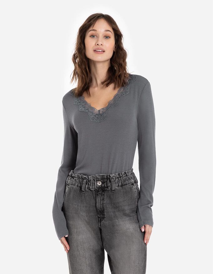 Langarmshirt - LENZING™ ECOVERO™