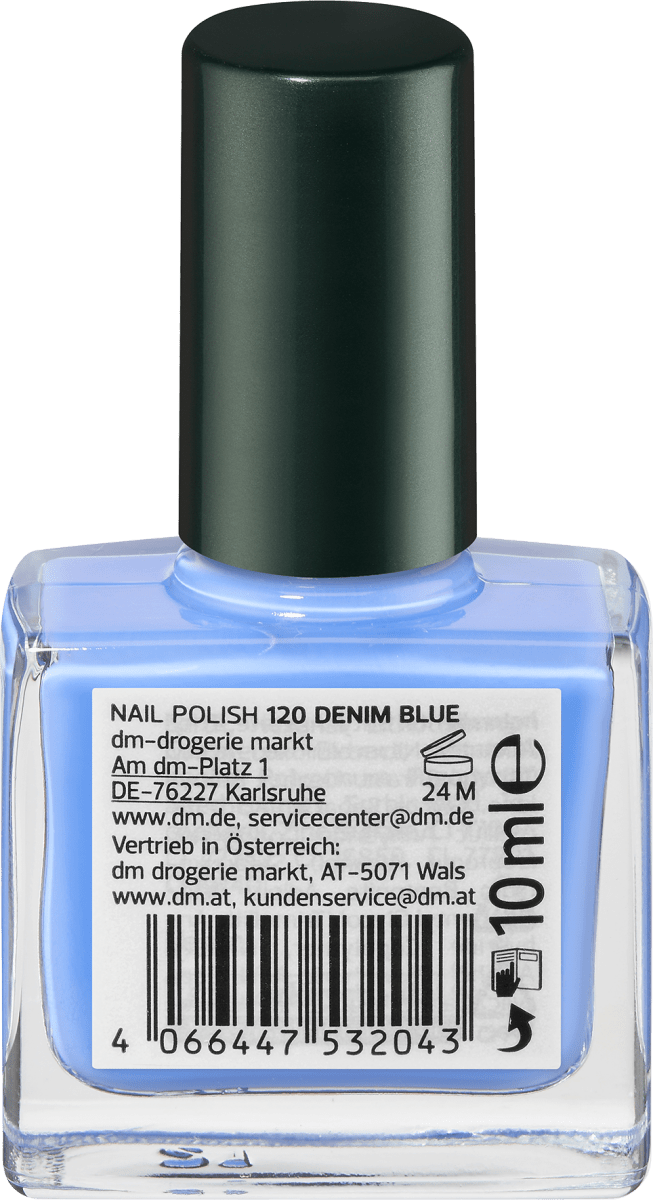 Nagellack Color & Care Nail Polish 120 Denim Blue, 10 ml