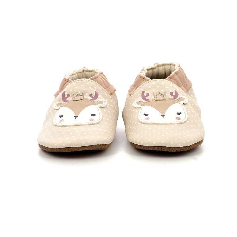 Chaussons cuir tannage vegetal Fancy Snow