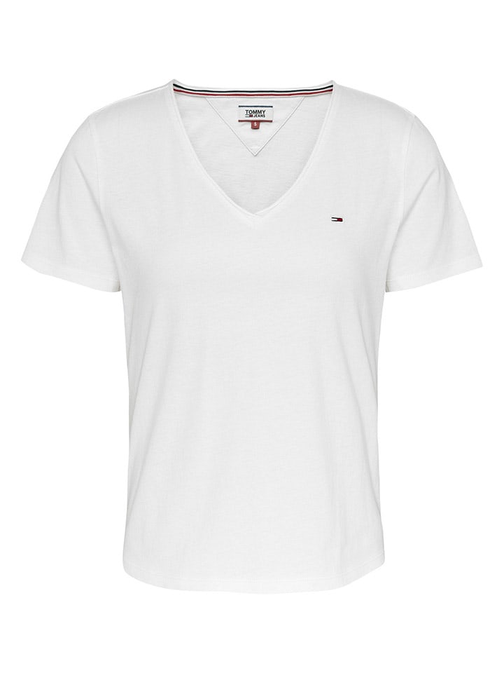 TOMMY JEANS Shirt in Weiß günstig kaufen