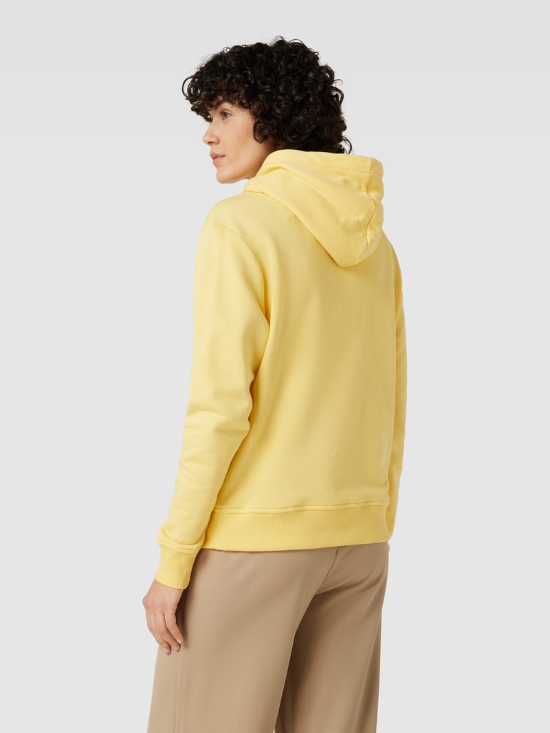 Hoodie mit Statement-Print in gelb