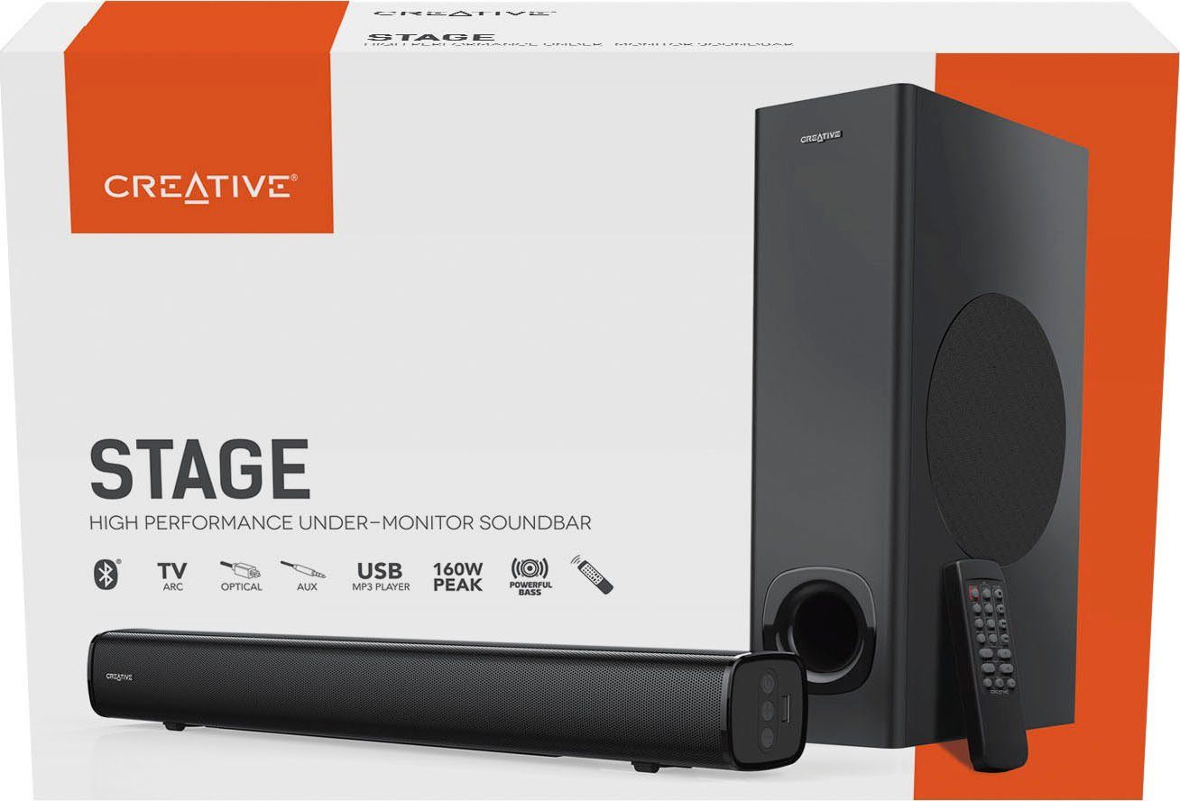 Creative Stage 2 2.1 Soundsystem (A2DP Bluetooth, AVRCP Bluetooth, 160 W)